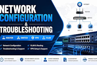 configuration and troubleshoot routes switches and VPN