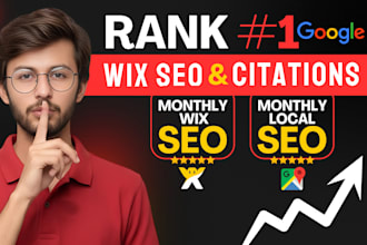 do wix website optimization and monthly local seo service for google rank