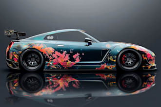 car wrap, truck wrap or van wrap design