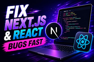 fix nextjs bugs, react issues, and frontend problems fast