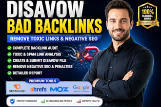 disavow bad backlinks, remove toxic links, and recover rankings