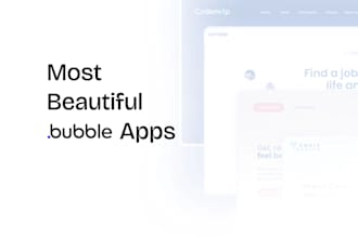 do bubble developer ui ux design marketplace app no code app saas developer
