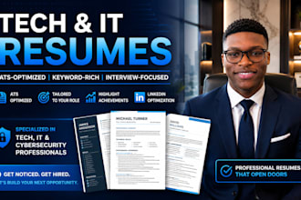 write ats resume for IT tech and cybersecurity jobs