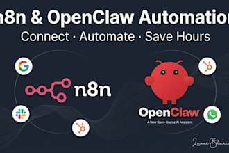 build n8n automation workflows and openclaw integrations for your business