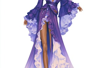 draw a fashion illustration or sketch