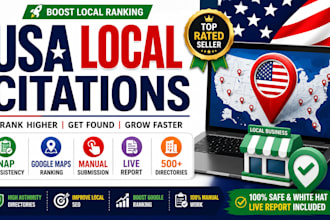build USA local citations and fix nap consistency for local SEO