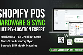 setup shopify pos hardware multi location store inventory synchronization expert