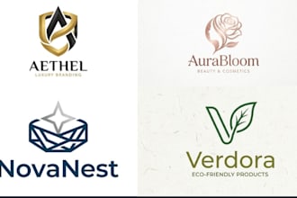 create minimalist elegant logo designs