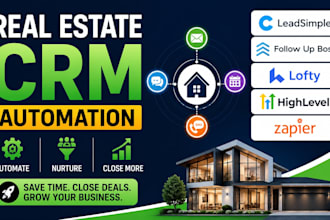 setup leadsimple CRM, follow up boss, lofty CRM, zapier, and ghl automation