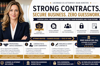 write a customized freelance contract and agency agreement
