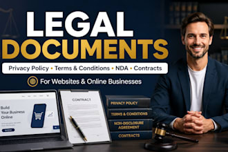 write UK legal notice, privacy policy, gdpr, terms contracts
