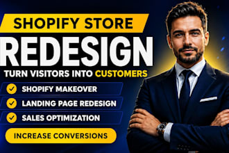 redesign shopify product page, homepage, store redesign, shopify cro