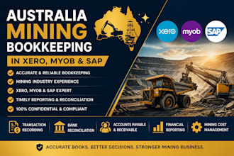 do australia mining bookkeeping in xero, myob and sap