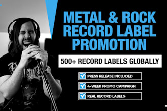 pitch your metal rock band to 500 record labels
