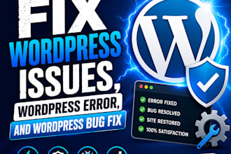 fix wordpress errors and bugs