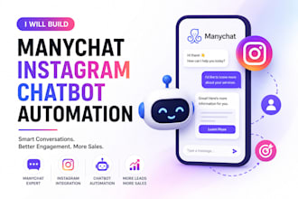 build manychat instagram chatbot automation