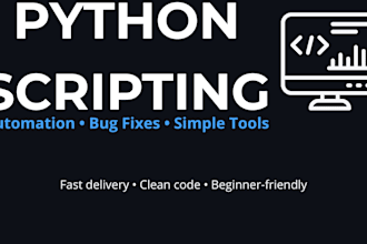 write or fix python scripts