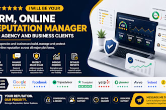 be your online reputation manager, ORM service for agency and business clients