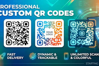 design a professional custom qr code create a branded qr code for business