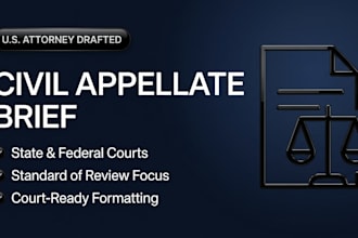write a persuasive civil appellate brief for state or federal court