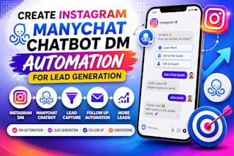 setup manychat, manychat automation, social media automation, youtube faceless