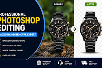 professionally edit photos, remove background and improve image quality