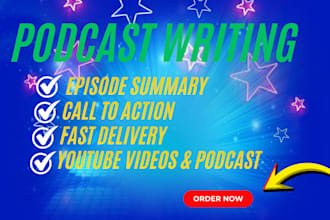 create professional podcast show notes, timestamps SEO summaries