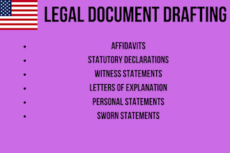 draft professional affidavits declarations sworn statements