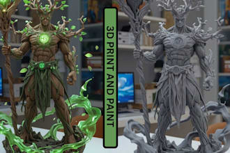 3d print your stl files with resin or fdm