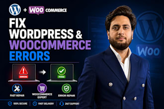 fix errors and repair your wordpress woocommerce website