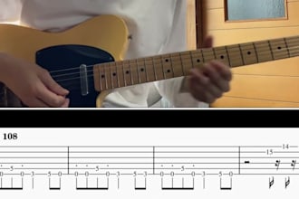 record electric, acoustic, metal, rock, jazz,fingerstyle and  blues guitar riffs
