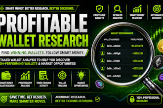 find profitable crypto wallets and provide smart money wallet research