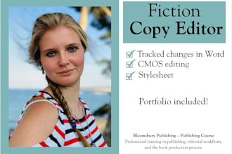professionally copyedit your fiction manuscript