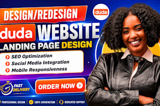 design, redesign duda website, duda landing page and duda business website