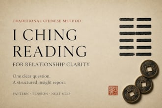 give you an I ching reading for one clear relationship question