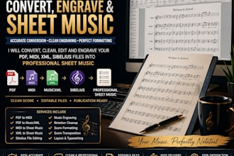 convert, engrave and professionally format your music scores into clean and edit