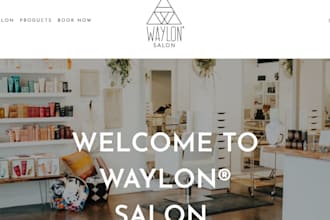 design a skincare website, cosmetics website and medical spa website