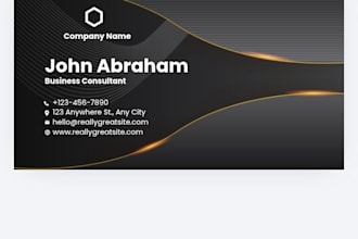 design a modern business card and professional logo