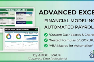 create automated excel spreadsheets, payroll calculators