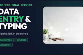 do accurate data entry and professional data transcription