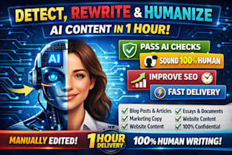 detect, edit ,rewrite, humanize ai generate and chat gbt content within an hour