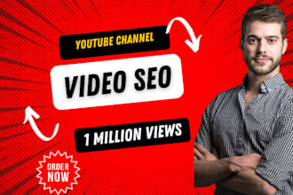 shoutout youtube video seo promotion, organic promotion, to gain 1 million