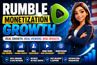 organic rumble promotion rumble subscribers USA viewers monetization growth