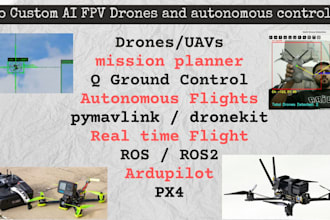 create ai fpv drone and do autonomous control