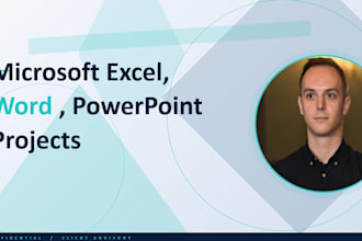 do complete microsoft excel and word assignments and projects