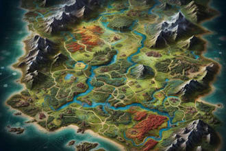 draw  fantasy map, site plan, plat map, site map, neighborhood and  fantasy map