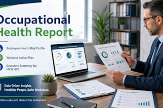 analyze employee health data and create a workplace wellness report
