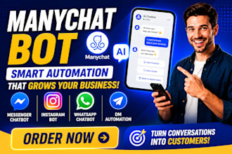 build manychat ai chatbot for instagram facebook messenger whatsapp automation