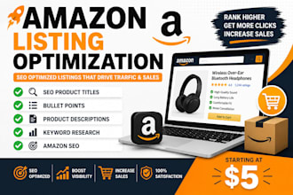 optimize amazon listing title, bullet points and description