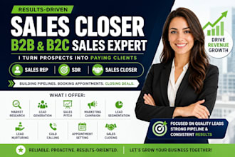 b2b sales closer commission based salesperson online sales reps sdr sales agent
